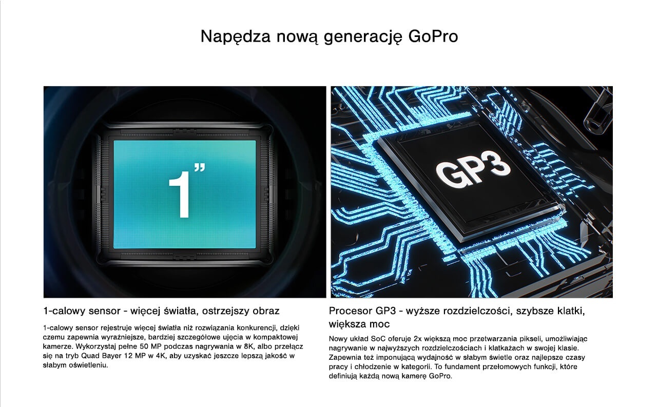 Kamera GoPro MISSION 1 PRO ILS - Lepsza jakość